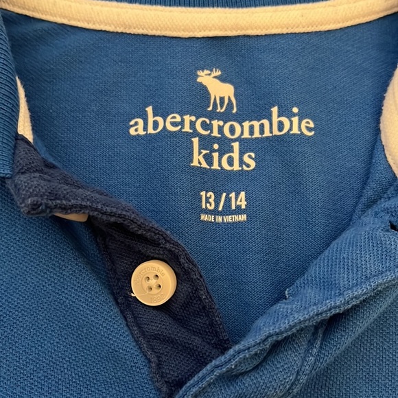 Abercrombie and Fitch gradient blue long sleeve polo shirt - Picture 5 of 6